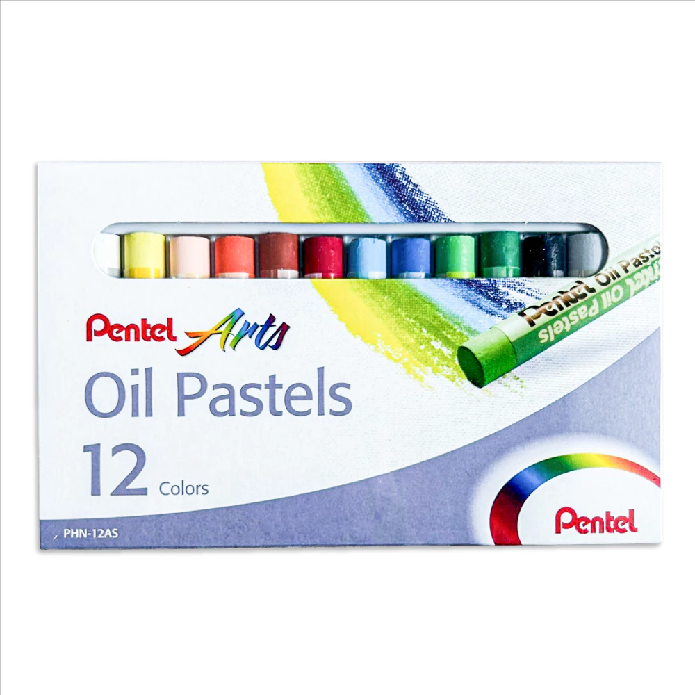 สีชอล์คผสมเทียน Pentel 12 สี